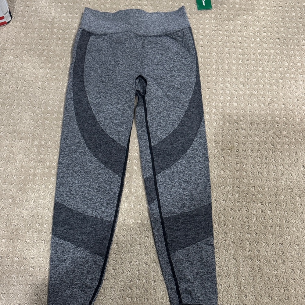 Active USA Gray and Dark Gray Leggings